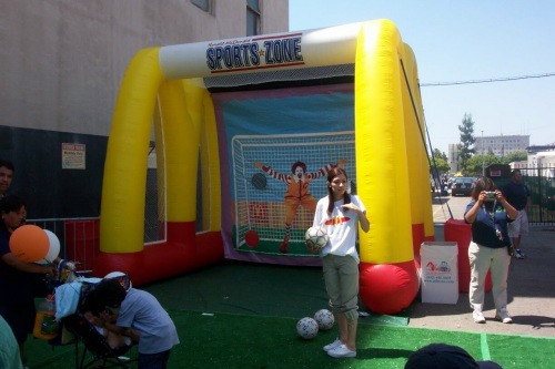 Inflatable Interactive Games mcdonald's basketball game